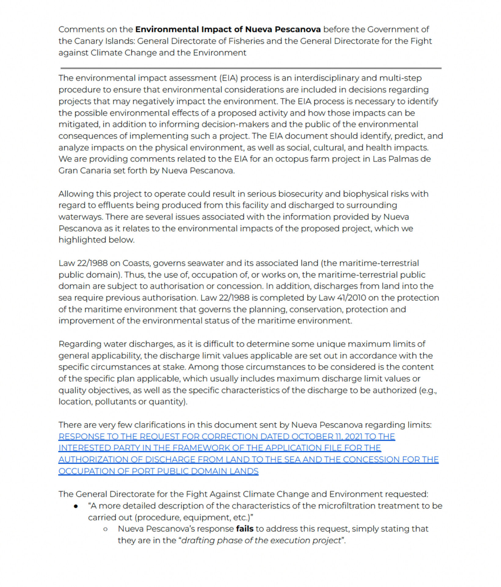 Environment Impact Assesment
