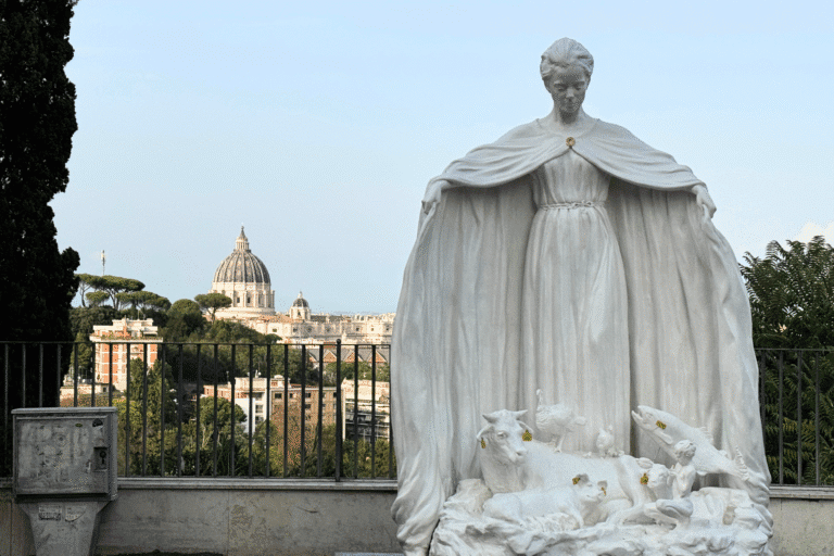 „Madonna zdrowego współistnienia” („Madonna of Healthy Coexistence”) autorstwa włoskiego artysty Federico Soffiato