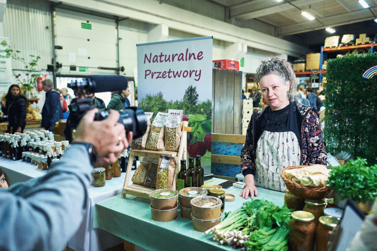 Lesława Grabowska, właścicielka WegeBaobab na Eko Targu w Mikołowie