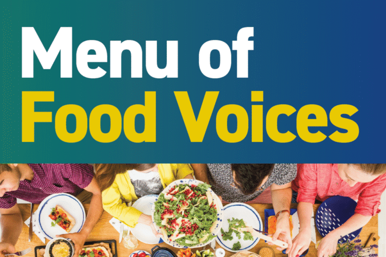Okładka publikacji pt. "Menu of Food Voices"