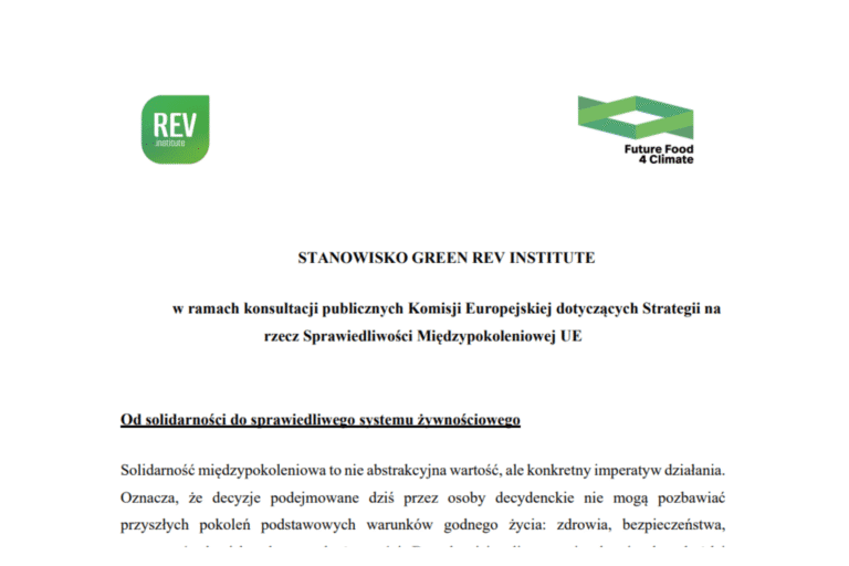 Stanowisko ws. Sprawiedliwości Międzypokoleniowej UE