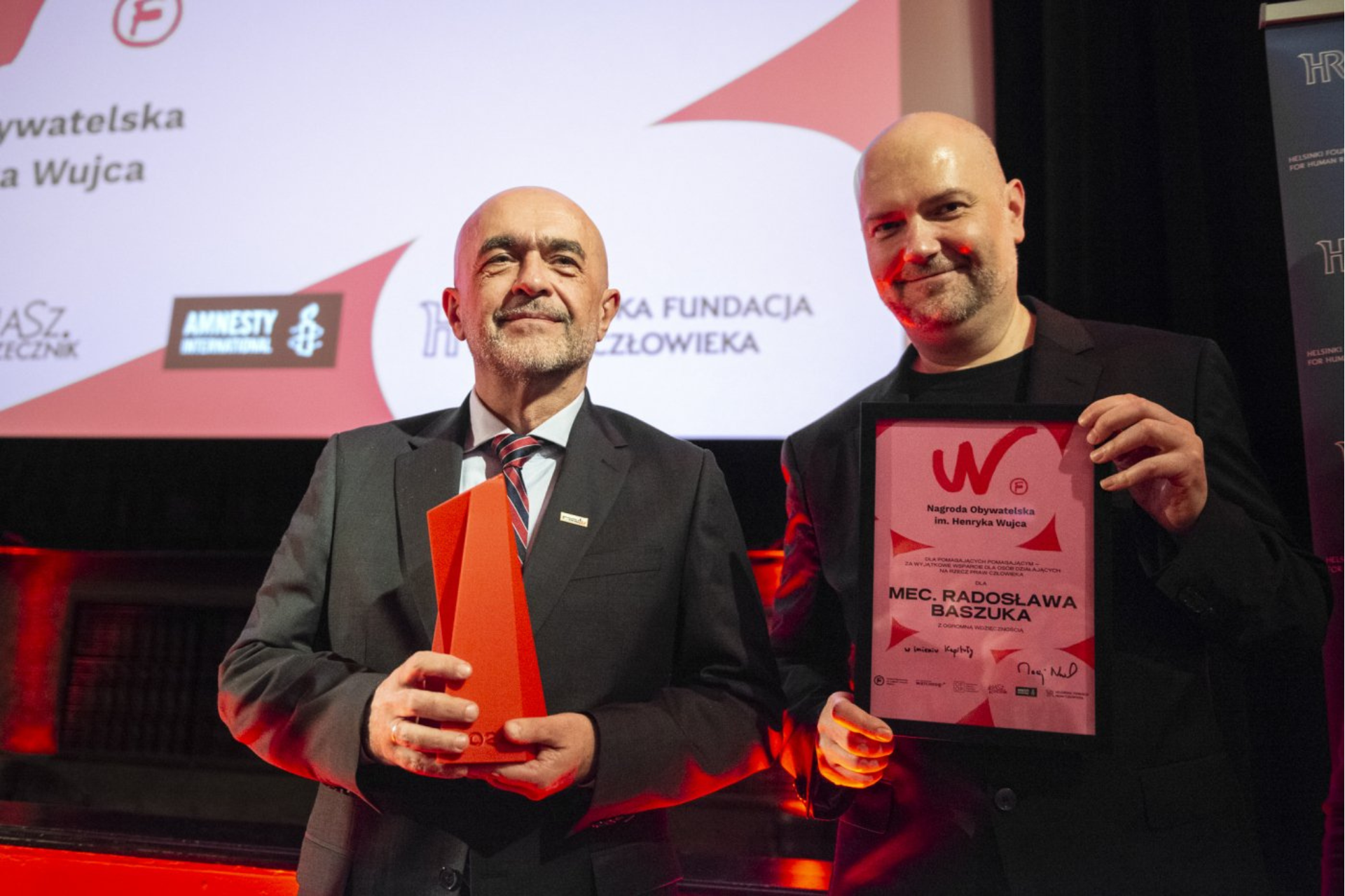 Mec. Radosław Baszuk, laureat Nagrody Obywatelskiej im. Henryka Wujca 2024