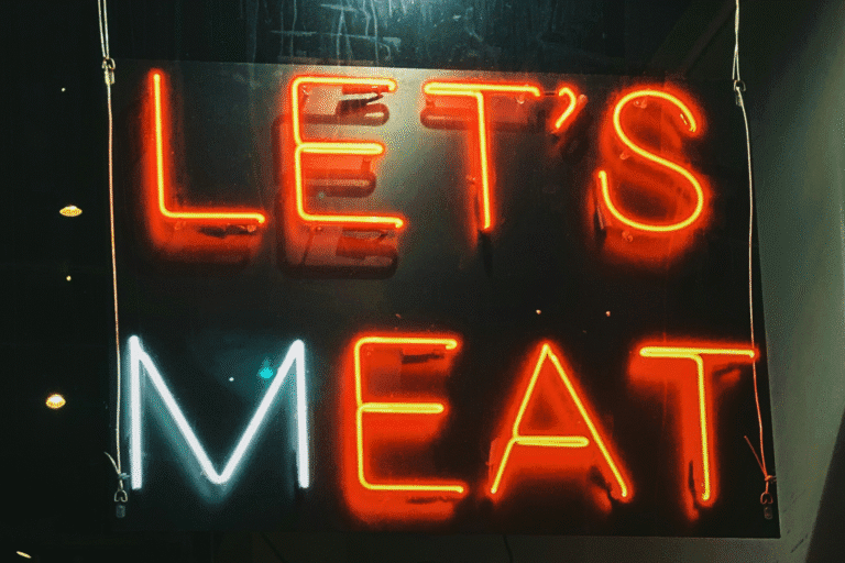 Neon Let's meat