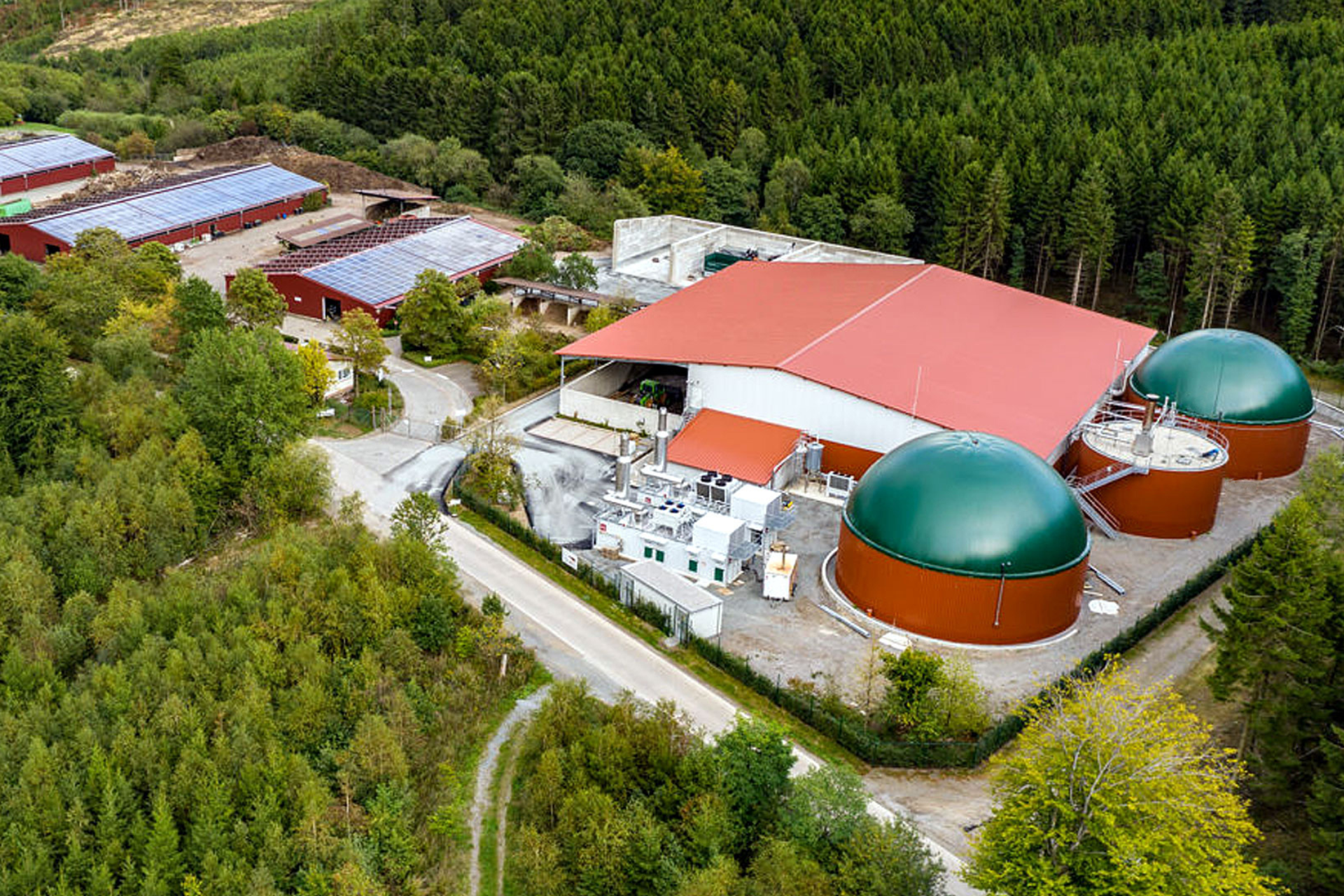 Biogazownia przetwarzająca bioodpady komunalne w Sundern