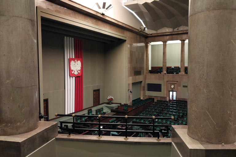 Sala posiedzeń Sejmu RP w Warszawie